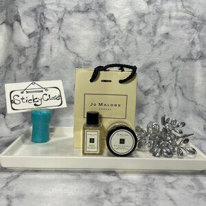 JO MALONE Set-Wood Sage&Sea Salt Cream,Lime Basil Body Wash-15ml,15ml-2pc-NEW